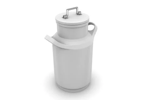 Can container for milk Free Stock Illustration