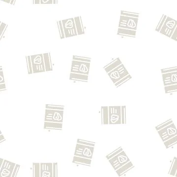 Can corn glyph vector seamless pattern Stock Illustration