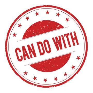 CAN-DO-WITH stamp sign Stock Illustration