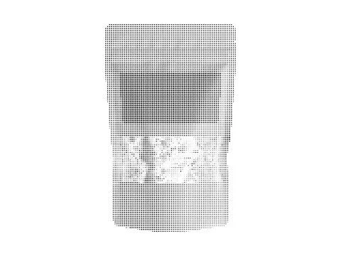 Can with dot pattern abstract design for beverage or drink packaging. Stock Illustration