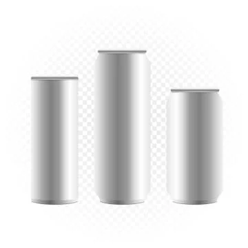 Can of drink template Stock Illustration