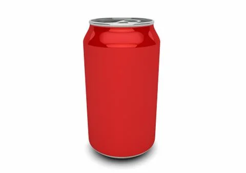 Can empty red Stock Illustration