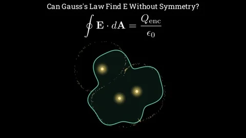 Can Gauss law find E without symmetry Stock-Footage 337006904