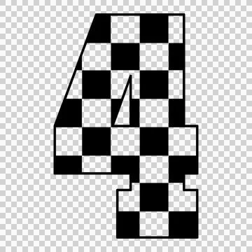 Can Glass Wrap 4 Digit With Checkered Pattern Stock Illustration