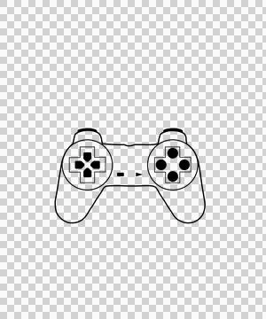 Can Glass Wrap Gaming Controller Outline Stock Illustration