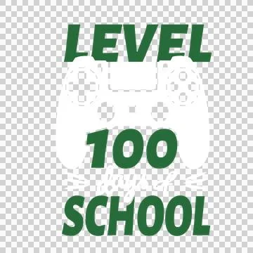 Can Glass Wrap Level 100 School Text Illustrazione stock
