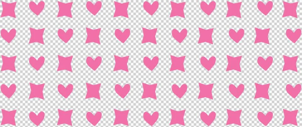 Can Glass Wrap Pattern Of Alternating Heart shapes square Stock Illustration
