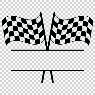 Can Glass Wrap Racing Flags Waving With Checkered Illustrazione stock