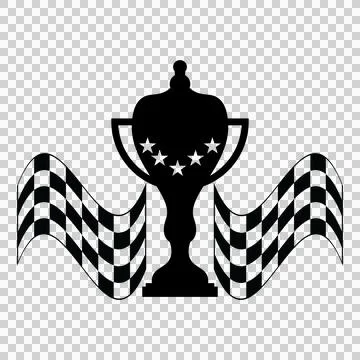 Can Glass Wrap Trophy Cup With Stars Illustrazione stock