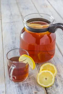 Can of ice tea Stock Photos