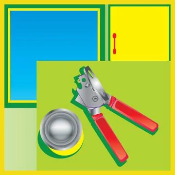 Can Opener Stock Illustration