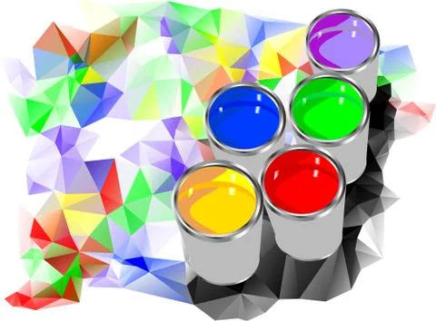 Can of paint Stock Illustration