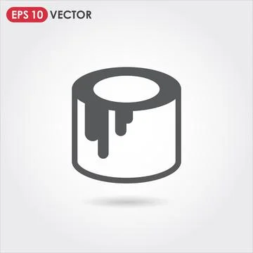 Can of paint single vector icon Illustrazione stock