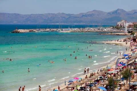 Can Picafort. Mallorca Stock Photos