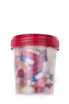 Can of pills Stock Photos