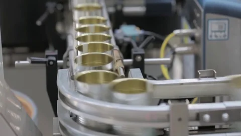 Can production factory Stock Footage