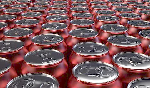 Can Production Line Illustrazione stock