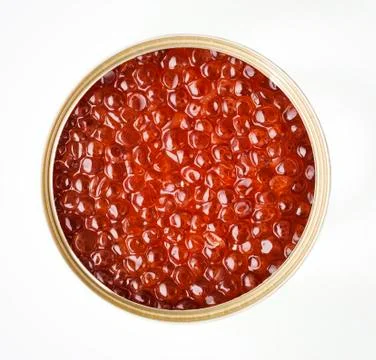 Can of red caviar Stock-Fotos