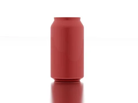 Can red isolated with shiny Stock Illustration