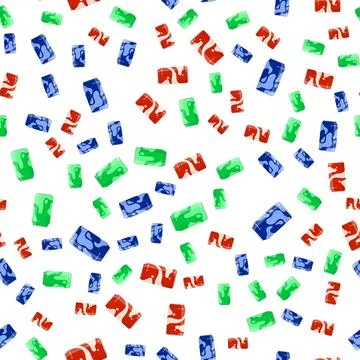 Can for soft drink seamless pattern. Storing cocktails and soda in jar. col.. Stock Illustration