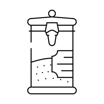 Can of tea line icon vector illustration Stock Illustration