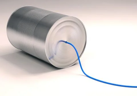 Can Telephone Stock Illustration