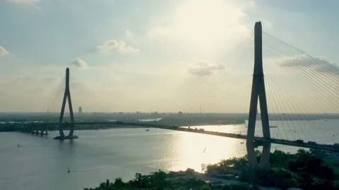 Can Tho Bridge Hyperlapse Stock Footage 232366010