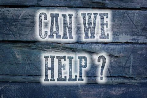Can we help concept Stock Illustration