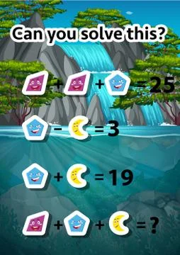 Can you solve this 스톡 일러스트