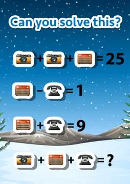 Can you solve this 스톡 일러스트