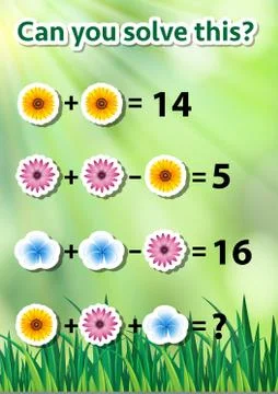 Can you solve math Illustrazione stock
