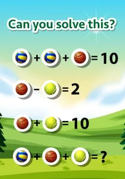 Can you solve this worksheet Illustrazione stock