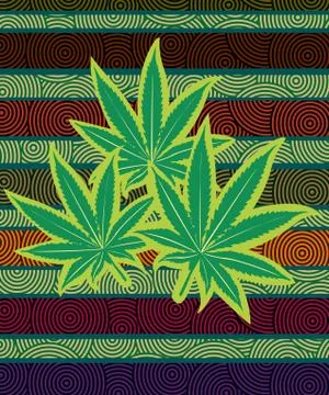Canabis Stockillustratie
