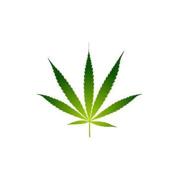 Canabis leaf grad Stock Illustration