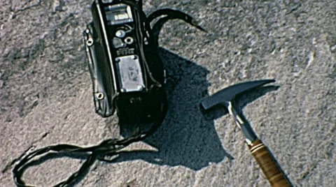 Canada 1970: equipment to test radioactivity Stock Footage