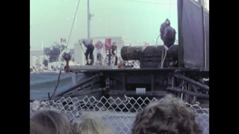 Canada 1970s, Performance view of people in Exhibition Place in Toronto Stock Footage 291543053