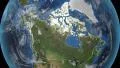 Canada. 3d earth in space - zoom in on Canada contoured 4k 4k or 4k+ Resolution