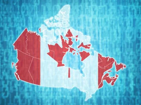 Canada administrative divisions Stock Illustration