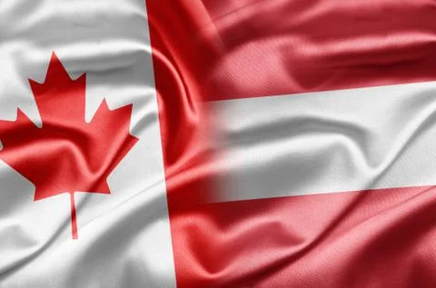 Canada and austria Stock Illustration