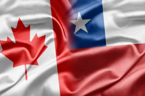 Canada and chile Stock Illustration