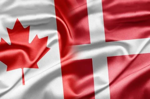 Canada and denmark Stock Illustration