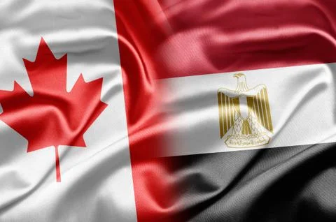 Canada and egypt Stock Illustration