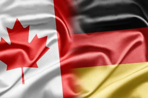 Canada and germany Stock Illustration