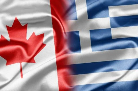 Canada and greece Stock Illustration
