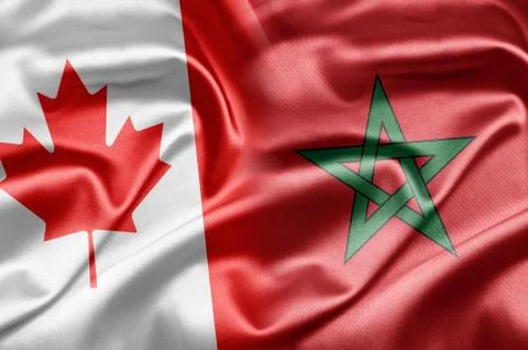 Canada and morocco Stock Illustration
