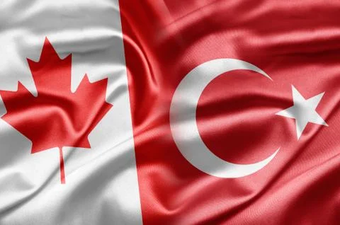 Canada and turkey Illustrazione stock
