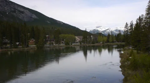 Canada, Banff, Down the River Stock Footage 22685260