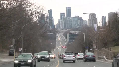 Canada: Canadians concerned Trump's potential tariff hike against Canada ... Video stock 297317555