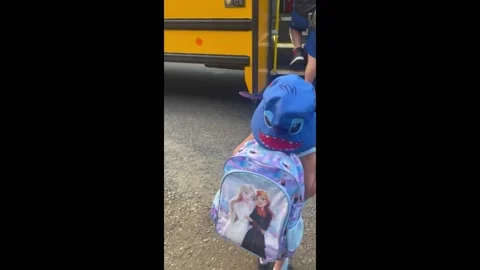 Canada: Child accidentally caught in sch... | Stock Video | Pond5