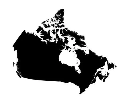 Canada Country Map Vector Illustration Stock Illustration